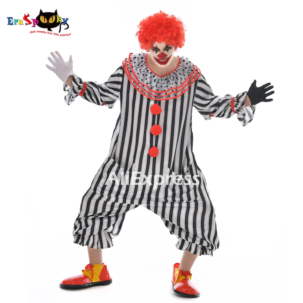 It Horror Killer Joker Men Cosplay Costume the Dancing Clown Costume Halloween 