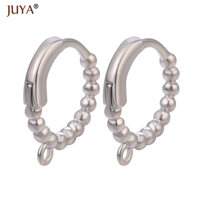 

DIY Making Earrings Jewelry Findings Components 2019 New Design Round Earring Hoop Hook Clasp Accessories