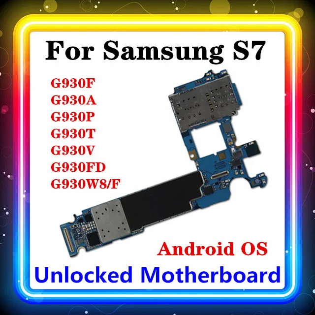 S7 материнская плата для Samsung Galaxy G930F/G930A/G930P/G930T/G930V/G930FD G930W8/F 32 ГБ Android|Антенны мобильных телефонов| |