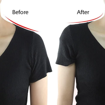 

1Pair Soft Shoulder Pads Foam Silicone Padded Shoulder Padding Encryption Shoulder Push up Pads Adhesive Shoulder Enhancer