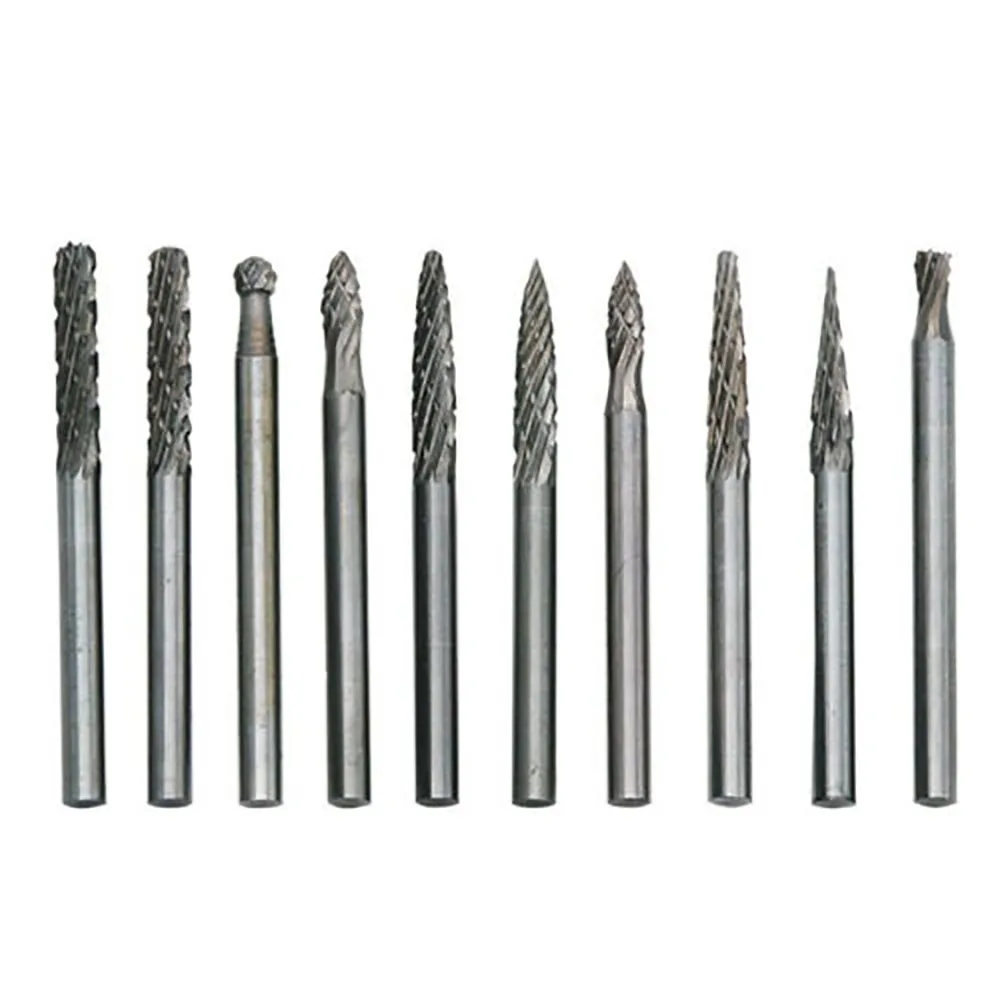 1/8'' Tungsten Steel Solid Carbide Rotary Burrs Drill Bit For Dremel Die Grinder | Инструменты
