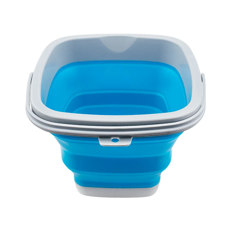 Balde de Silicone Acampamento ao ar Pote de Pesca Limpeza do Agregado Dobrável Cozinha Acampamento Quarto Plástico Livre Durável Familiar 10l 5l 3 Balde p carro