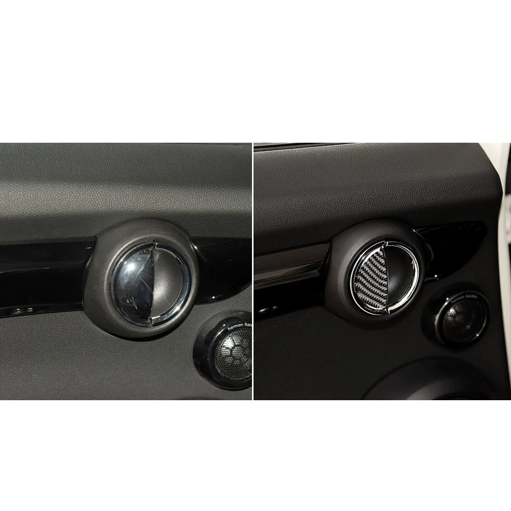 Car car-bon fiber inner door handle decorative cover designed for Mini Cooper R55/R56/R60/R61 clubman countryman F55 F54 F60
