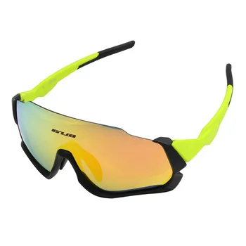 

GUB Cycling Glasses Bicycle Sunglasses Fishing Goggles Running Eyewear 3Lens Myopia Frame Polarized Anti-Fog Anti-UV Riding