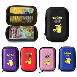 Boîte de rangement de cartes Pokemon, boîte de rangement de capacité de 50 cartes Album dur porte cartes Pokemon écouteurs boîte de rangement de jouets cadeaux 