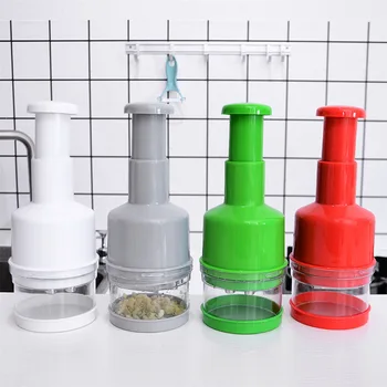 

Stainless Steel Hand Pressing Type Chopper Pressing Cutter Kitchen Multi-functional Ginger And Garlic Crusher Cut Onion Cutter V