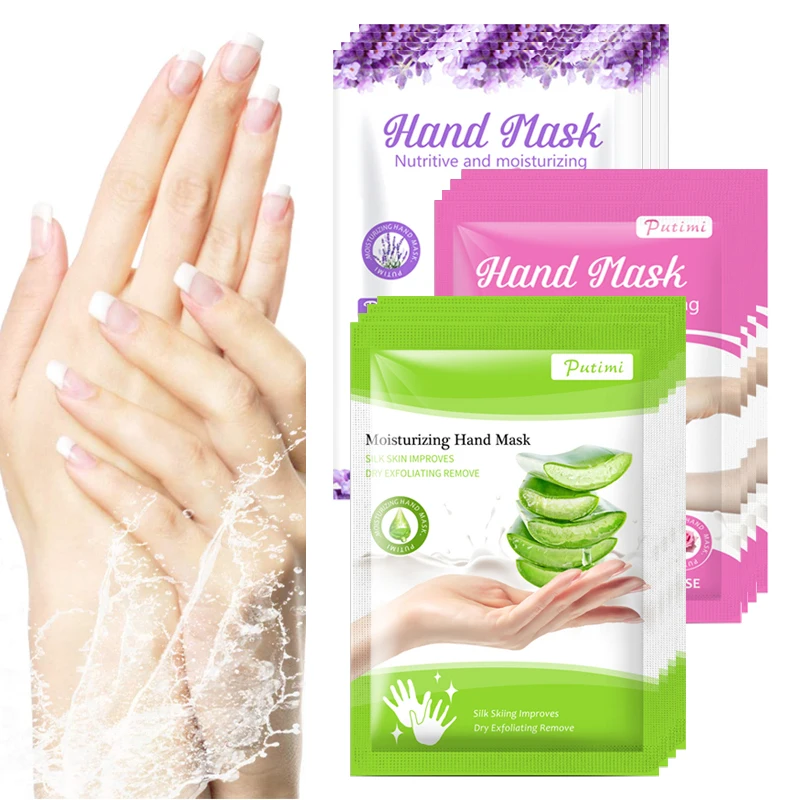 

Putimi 3pack Moisturizing Whitening Hand Mask Peel Spa Gloves Smooth Hand Cream Hand Scrub Anti Dry Remove Dead Skin Hand Care