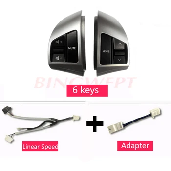 

High quality Multi function button for 2008-2011 Hyundai Elantra Steering Wheel Audio and Channel Control Buttons Free shipping