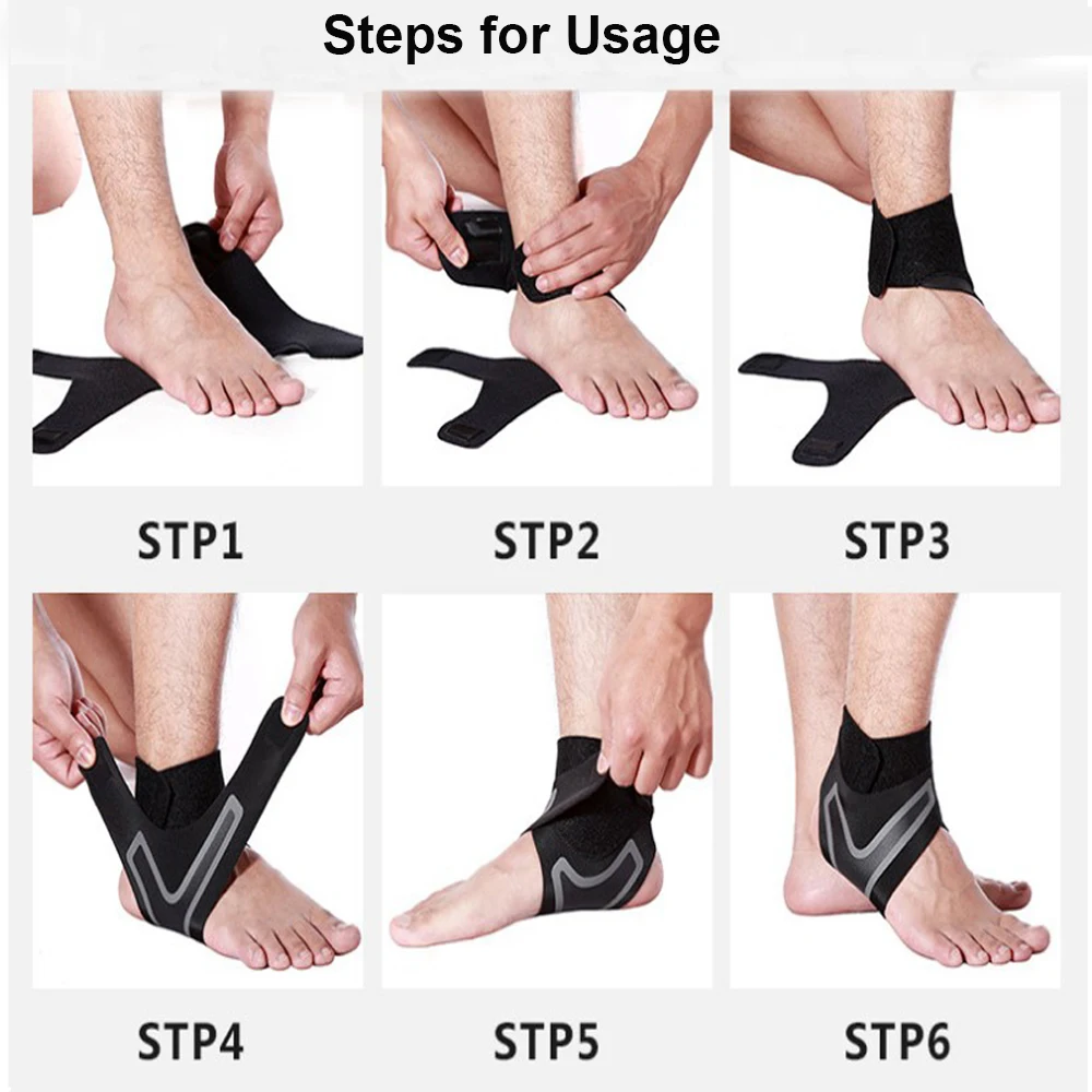 Фиксатор поддержки лодыжки Эластичность защита повязка на ногу обертывание Sprain Спорт Фитнес Защитная повязка поддержка s ремни