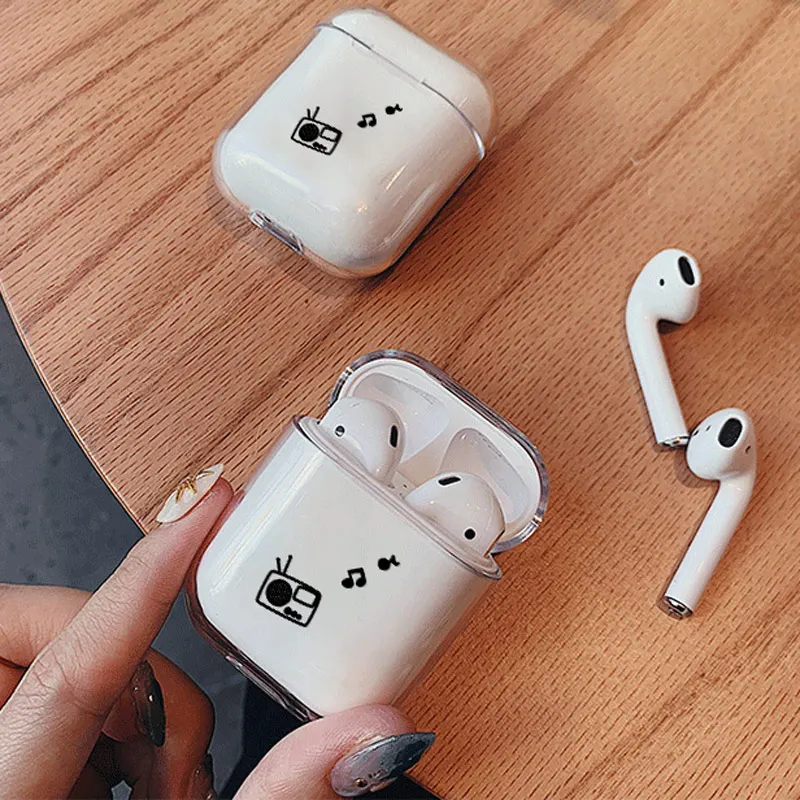 Мягкий мультяшный Чехол Air Pods для Apple airpods, роскошный простой прозрачный чехол Airpods в Bluetooth, аксессуары для наушников