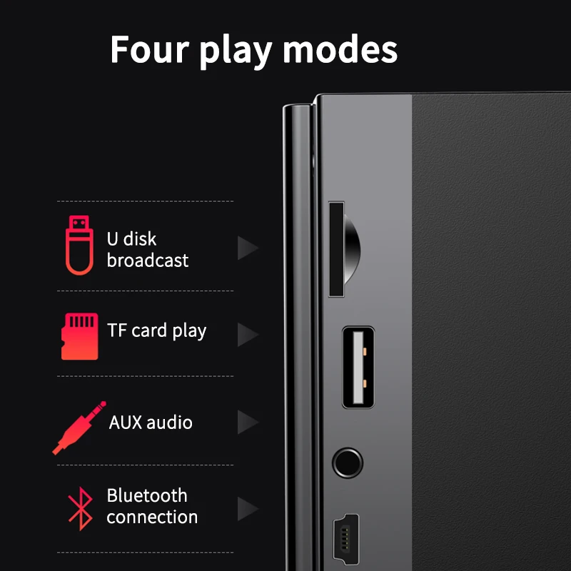 Bluetooth колонка с сабвуфером и ЖК дисплеем 2200 мАч|Портативные колонки| |