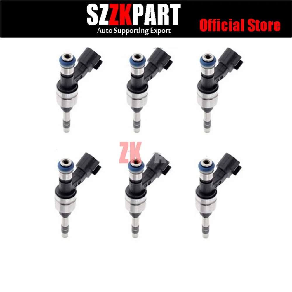 

6PCS 12629927 FUEL INJECTOR for BUICK ALLURE LACROSSE CADILLAC CTS SRX CHEVROLET EQUINOX CAPTIVA GMC TERRAIN 3.0L V6 2010-2011