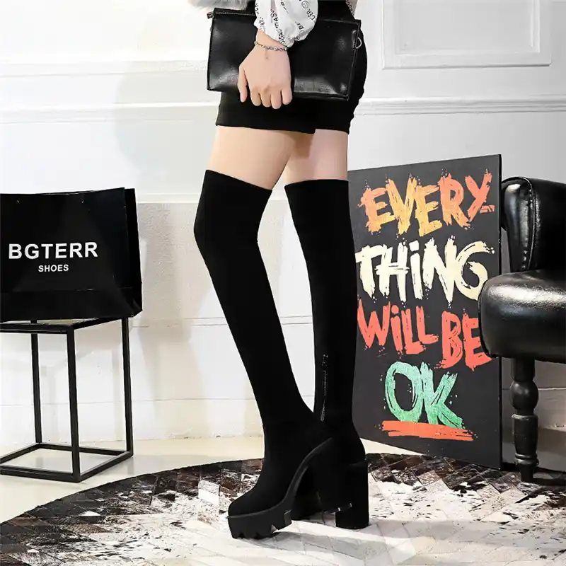 korean thigh high boots
