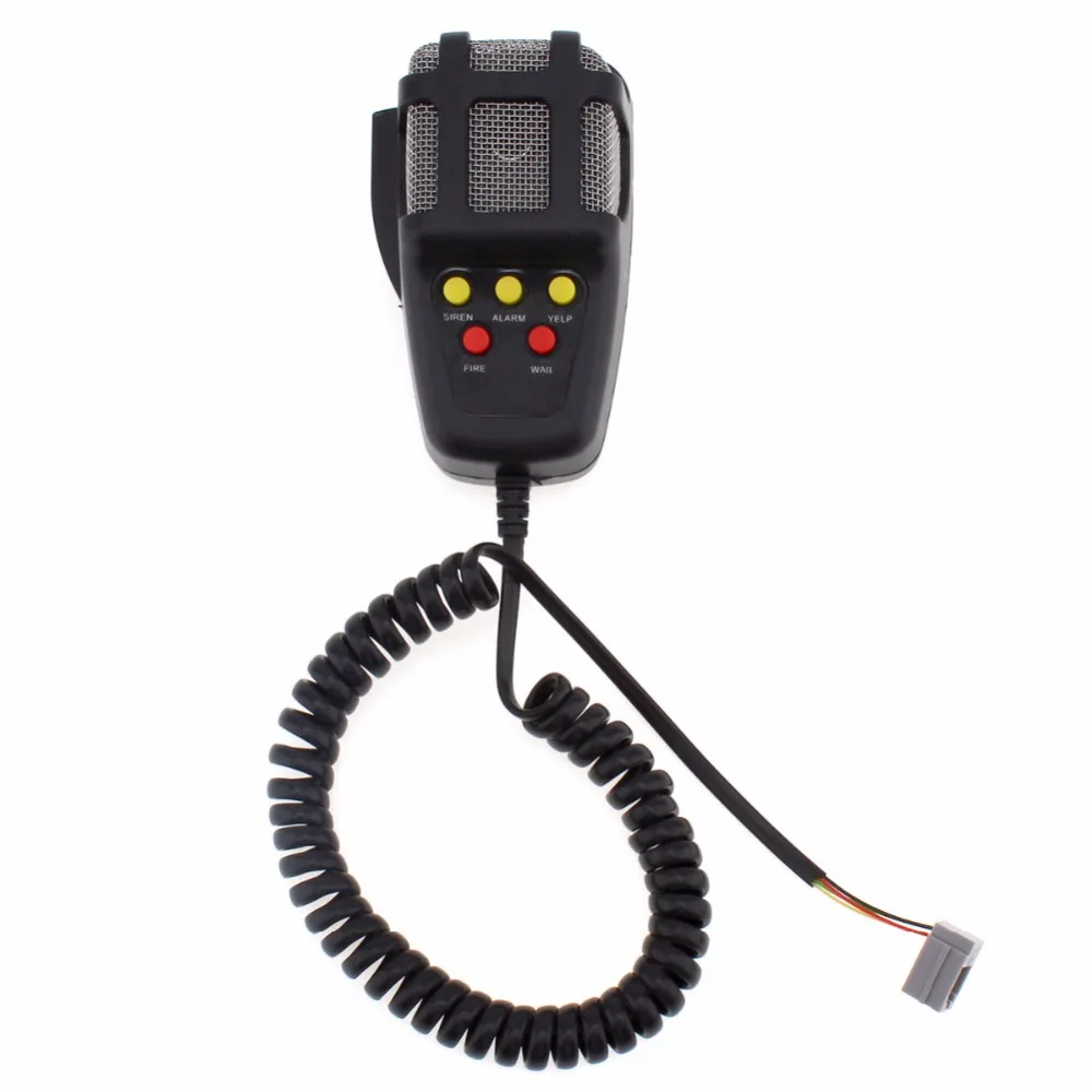 DC 12V 100W Motorcycle Car Auto Vehicle Truck 5 Sound Tone Loud Horn Siren Police Firemen Ambulance Warning Alarm Loudspeaker
