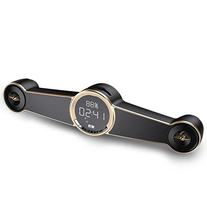 

SOAIY S98 Computer Audio Portable Overweight Subwoofer Temperature Display Time Display Three Speaker Card Bluetooth Speaker