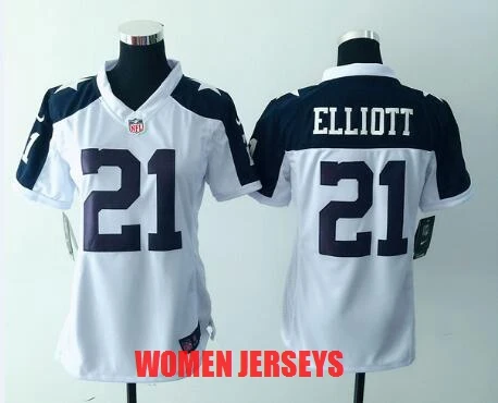 COLOR AS PHOTO SHOWN Стилизованный Dallas s Ezekiel Elliott для женщин Джерси - Цвет: COLOR AS PHOTO SHOWN