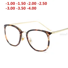 MINCL новые модные сексуальные круглые женские очки для близорукости готовые очки для близорукости для мужчин компьютерные оптические очки рамка с коробкой NX