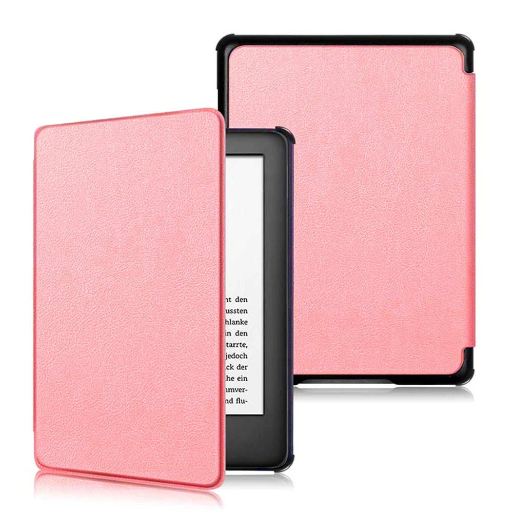Pink Защитный чехол для Amazon, полностью, Kindle, ультра тонкий, умный чехол, кожаный чехол 10th Gen, выпущен - Цвет: Pink