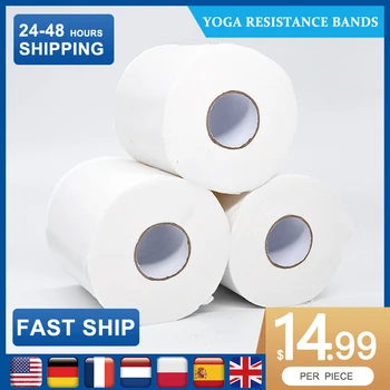 

10 roll/lot White toilet paper soft absorbent high-quality toilet paper 3 lay Toilet Paper Home Kitchen Toilet Tissue roll paper
