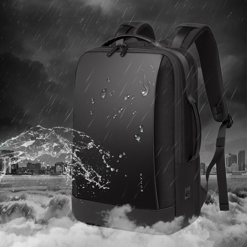 BANGE Brand Fashion Business Backpack For Men Travel Notebook Laptop Backpack Bags 15.6 inch Anti theft Male Mochila For Teens 5
