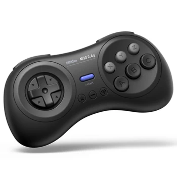 

M30 2.4G Accessories ABS Wireless USB Charging Black Durable Gamepad Compact Mini Portable For Sega Mega Drive
