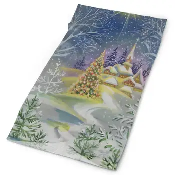 

Headband Winter Landscape Outdoor Scarf Mask Neck Gaiter Head Wrap Sweatband Sports Headwear