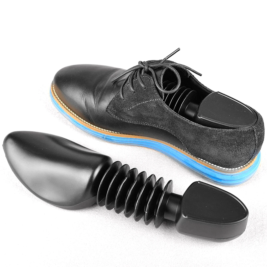 Footful 1 пара Мужская обувь деревья обувь носилки формирователь пластиковая пружина для США Размер 7,5-11,5 Черный