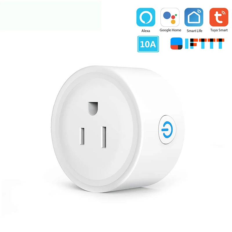 

WiFi Smart Plug Works With Alexa Google Home IFTTT Smart Outlet No Hub Needed Mini Socket Plugs 10A APP Smart life / Tuya
