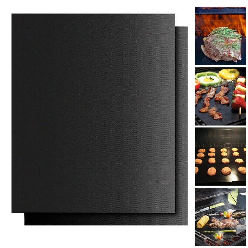 BBQ non-stick mat PTFE Grill Mat Barbecue outdoor Baking Pad Reusable Cooking Plate 40 * 33cm For Party Tools New |