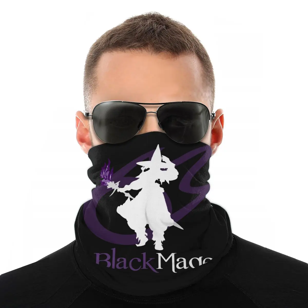 Black Mage Final Fantasy XIV Scarves Neck Face Mask Halloween mask Neck