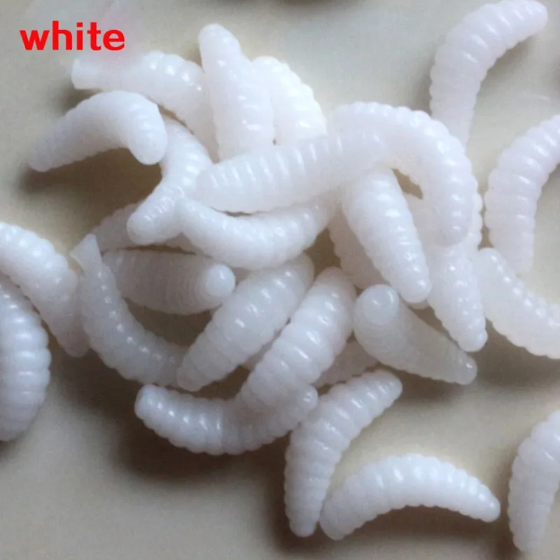 30 Pcs/lot Soft Lure Fishing Simulation Earthworm 2cm 4g Red Worms Artificial Fishing Lure Tackle Lifelike Fishy Lures 7 Color