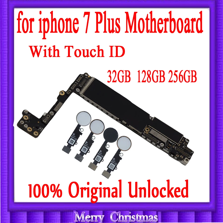 Хорошо протестирована, разблокирована для iphone 7 Plus материнская плата с/без Touch ID, Оригинальная для iphone 7 P материнская плата