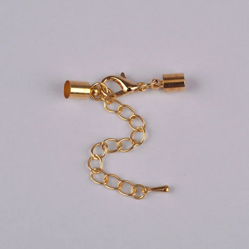 100 комплектов шнур застежка с удлинителем цепи шнура концевые крышки для