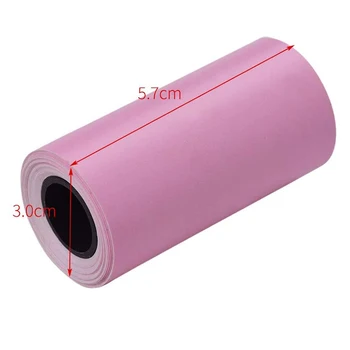 

1roll Thermal Paper for Paperang & Peripage Mini POS Printer Mobile Bluetooth Cash Register Paper 57x 30mm Random Color Dropship
