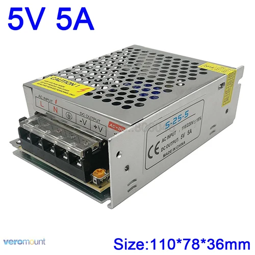 DC 5 В 5A 10A 20A 30A 40A 60A Светодиодный источник питания 30 Вт 50 Вт 100 Вт 150 Вт 200 Вт импульсный источник питания AC в DC5V конвертер - Цвет: 5V 5A