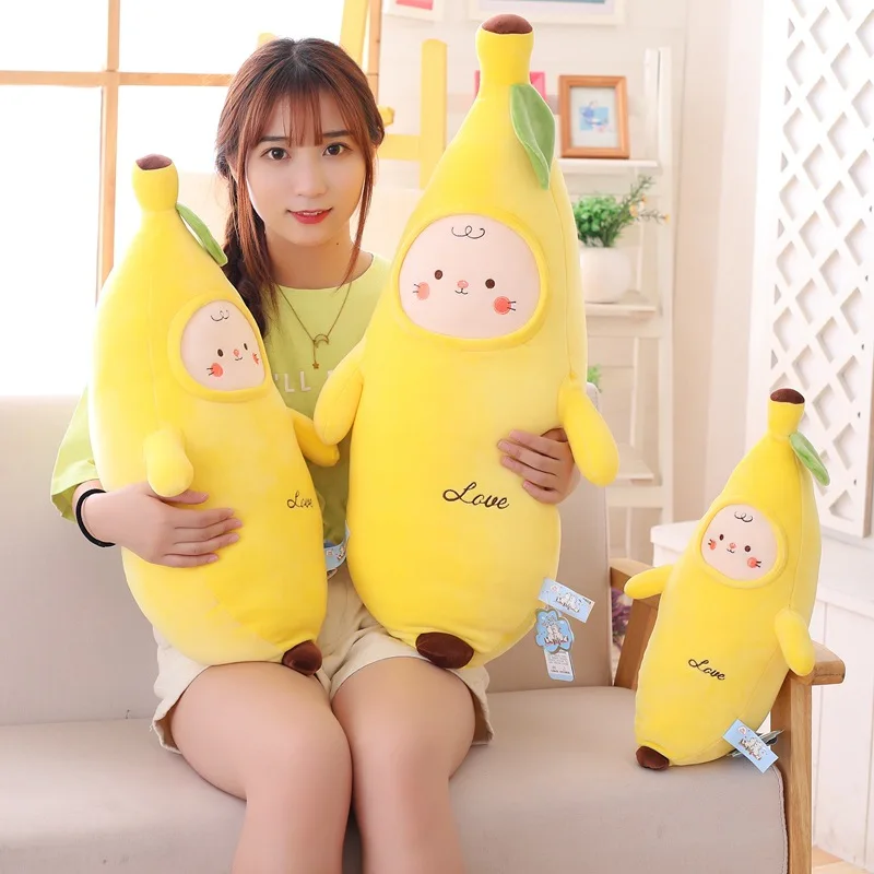 

Expression Banana Plush Toy Stuffed Cute Banana Doll Toys Soft Plush Pillow Kids Early Education Toy Girls Gift