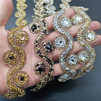 

20cm rhinestones banding wholesale garment accessories wedding decoration trim bridesmaid DIY dress shoes silver crystal band
