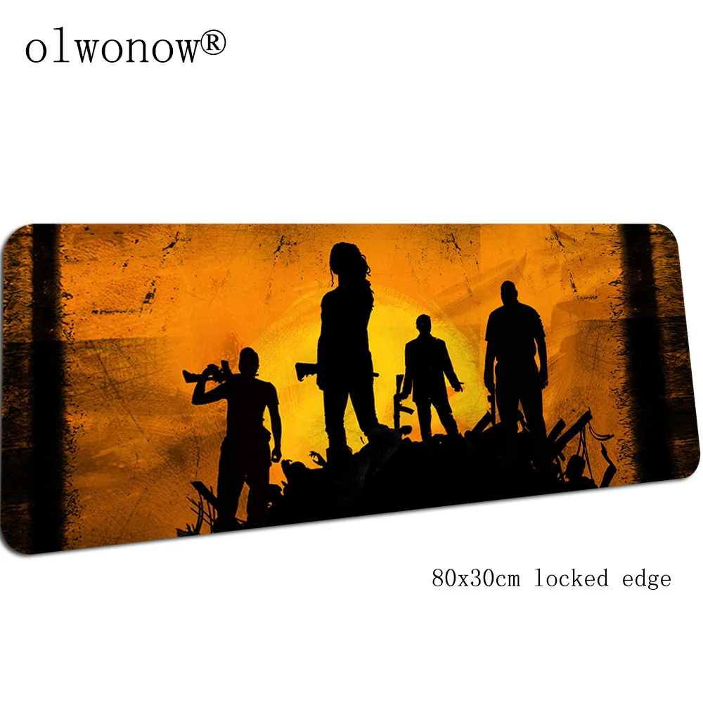 Left 4 Dead pad mouse xl большой компьютерный геймер Коврик для мыши 800x300x2 мм padmouse Kawaii Коврик Для Мыши Эргономичный гаджет коврики для Кабинета