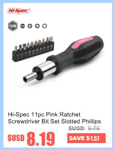 Hi-Spec 8pc VDE 1000V Approved Insulated Electrician Tool Set S2 Magnetic Screwdriver Set Tester Electric Tape Cutting Pliers