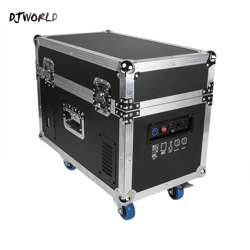 Djworld 2000 Вт машина для водяного тумана с Flightcase DMX512 оборудование для создания сценических эффектов атмосферу для Dj диско Шоу Dj оборудование
