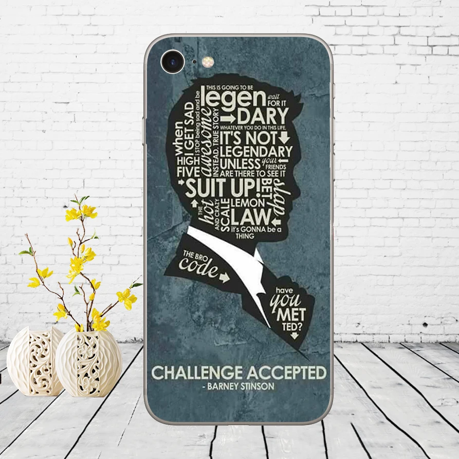 121DD how i met your mother himym quotes Мягкий силиконовый чехол для iPhone 5 5S SE 6 6s 8 plus 7 7 Plus X XS SR MAX чехол - Цвет: 4