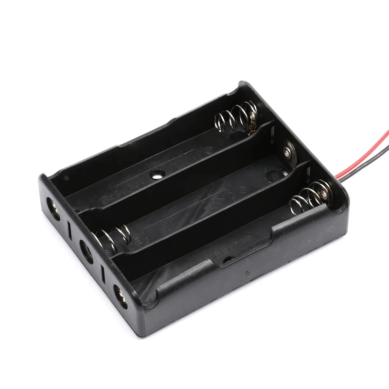 New Plastic 18650 Battery Storage Box Case 1 2 3 4 Slot Way DIY Batteries Clip Holder Container With Wire Lead For 18650 Battery