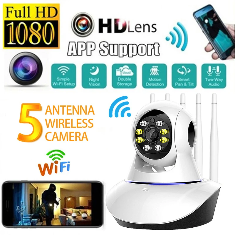 

2MP 1080P Wireless Smart IP Camera Indoor CCTV Security Surveillance Camera Two Way Speak Audio IR Night Vision Network Camera