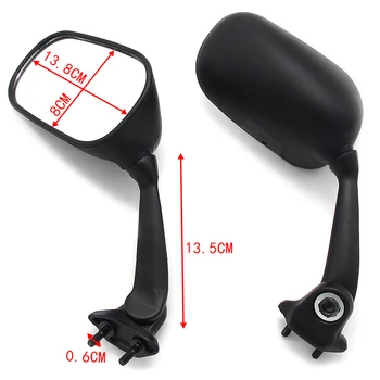 

Motorcycle Aluminum Rearview Mirrors for Yamaha 13S-26280-00 13S-26290-00 13S-26280-10 13S-26290-10 YZF R6 RaceBase 2008-2016