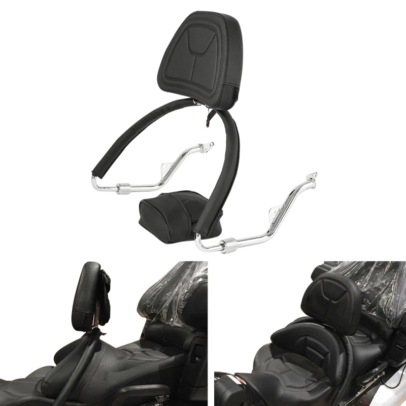 Motorcycle Riders Sissy Bar Backrest Set For Honda Gold Wing Gl 1800