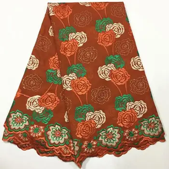 

burnt orange lace swiss voile lace in switzerland tissu broderie africain suisse 2020 nigerian lace fabric for dress 5yard