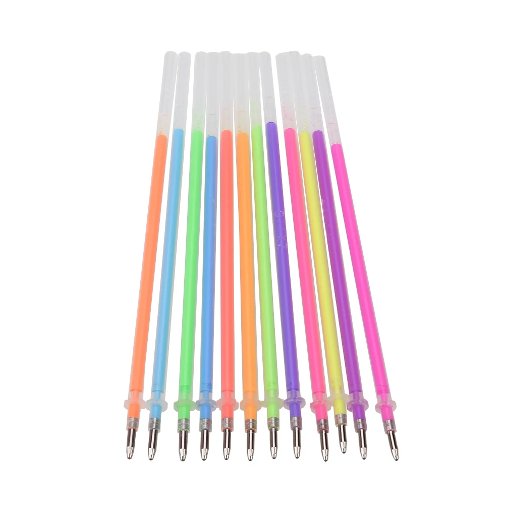 

Highlighter Gel Pen Refill ABS 0.7mm Graffiti Students Drawing 12pcs Colorful Stationery Marker Art Supplies Children Creative