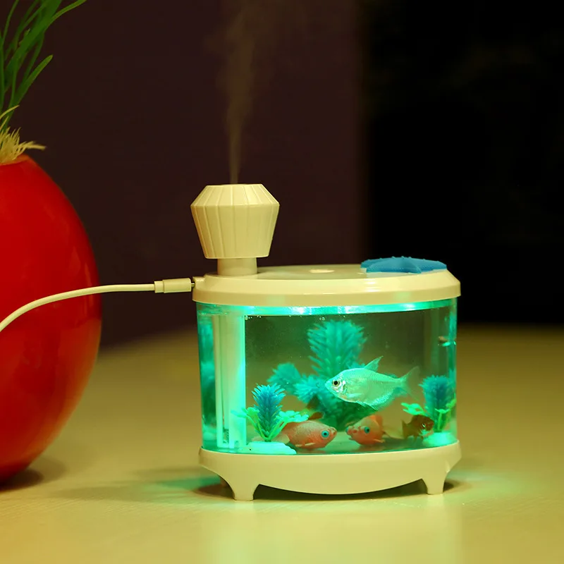 

Creative Aquarium Lighting Humidifier USB Humidifier Mini Household Night Light Humidifier