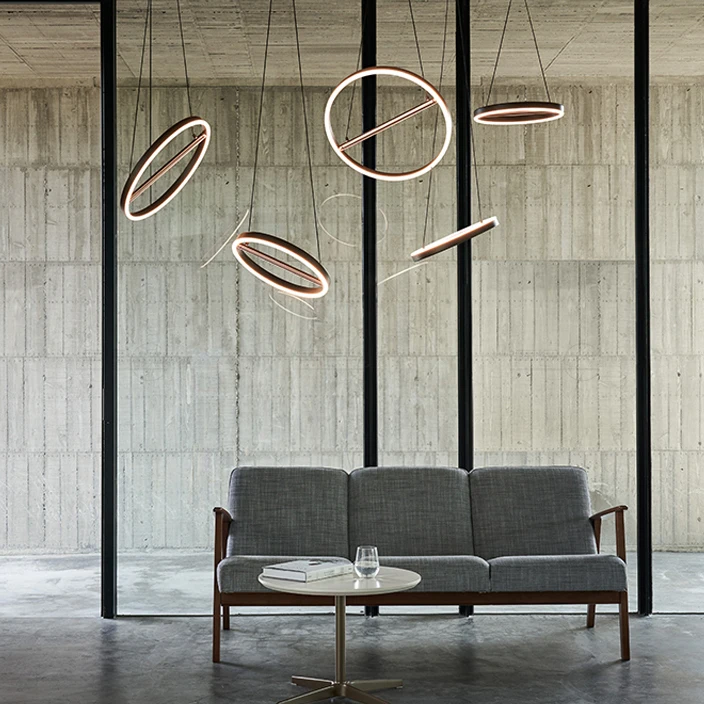 Nordic Pendant Light Home Decor Loft Suspension Luminaire Design For Living Room Kitchen Island Table LED Hanging Lamp Rose Gold afbeelding