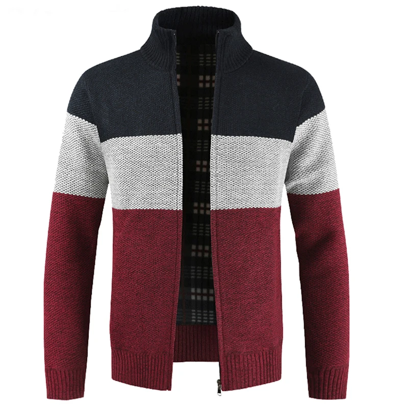 

Men's Winter Thick Warm Sweatercoat Autumn Cashmere Wool Zipper Cardigan Sweaters Man Casual Knitwear Sweatercoat male Clothes
